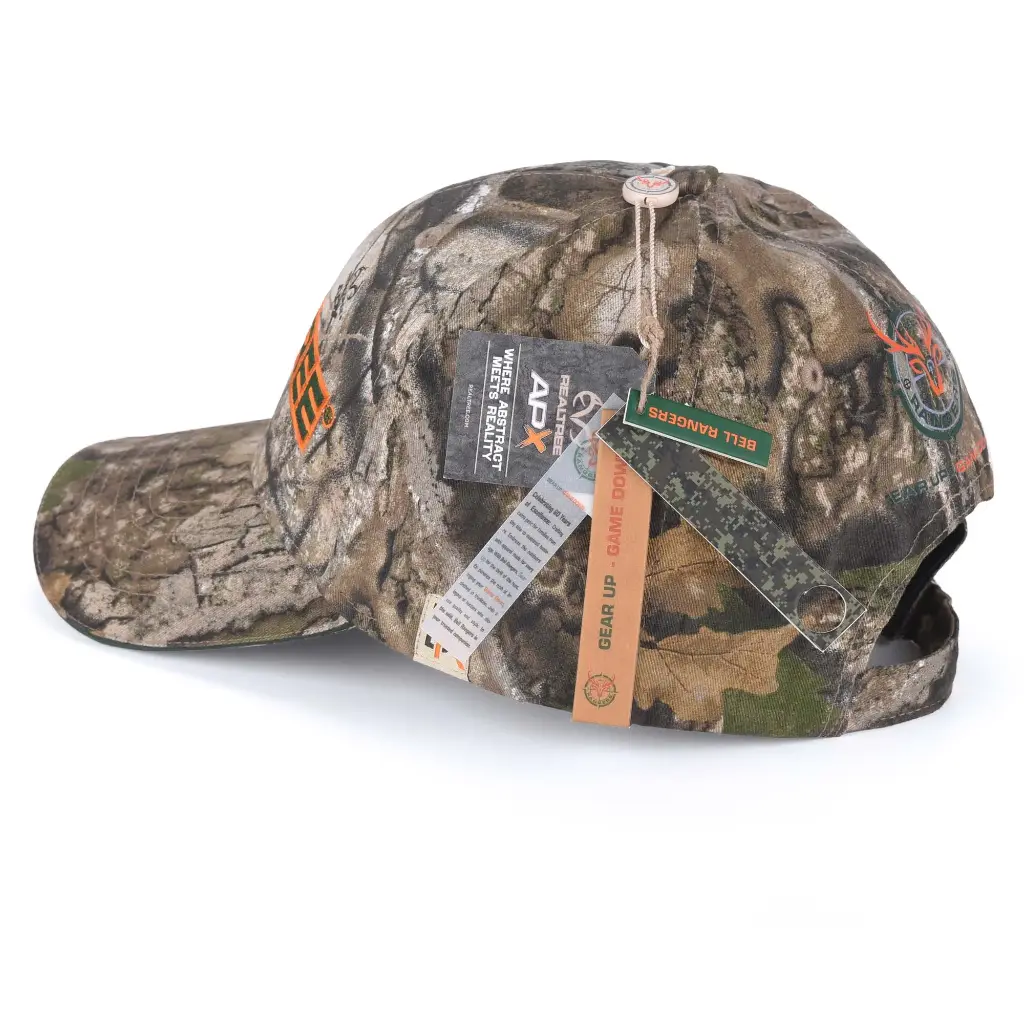 U-71APXG-2 Flat Realtree Emblem 100% Cotton Twill Cap