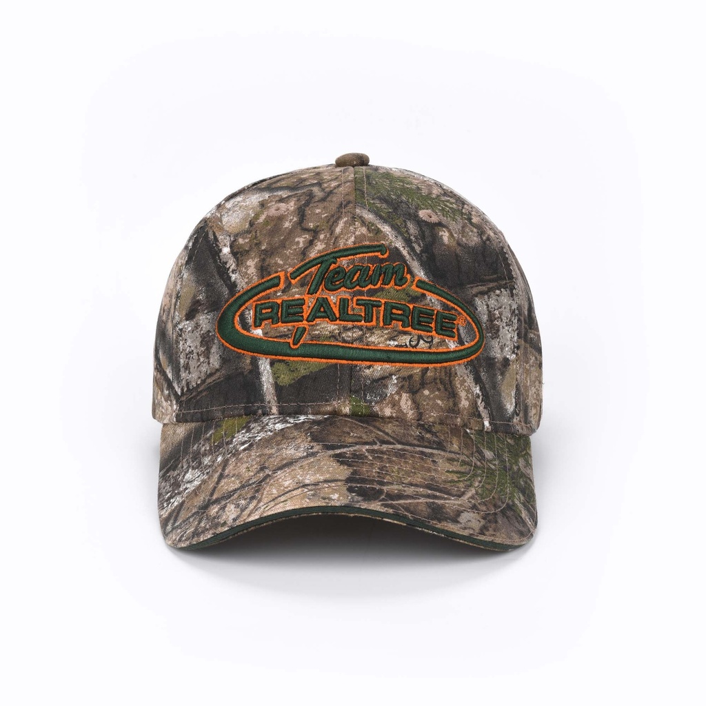 U-73APXG-1 3D Team Realtree Emblem with circle 100% Cotton Twill Cap