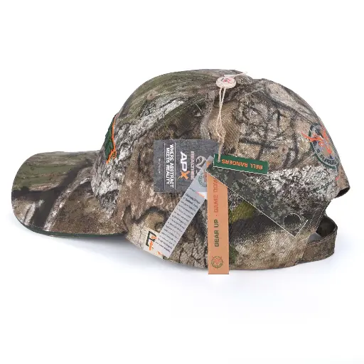 [U75APXG-1OSFM] U-75APXG-1 3D Realtree Emblem with SC Flag 100% Cotton Twill Cap