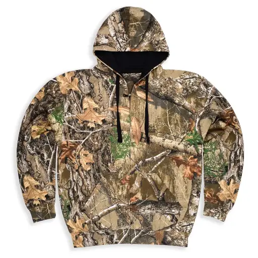 A41- Full Zip Hoodie Cotton Blend Fleece 